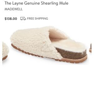 Madewell sherling mule